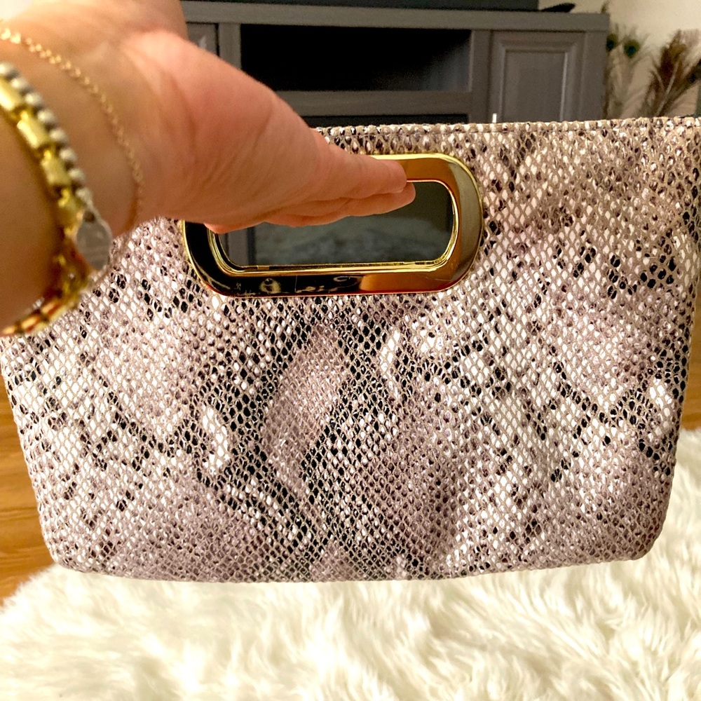 JESSICA MCCLINTOCK Python Print handbag - Picture 2 of 5